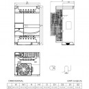 Falownik wektorowy 22kW 3-fazowy 460VAC Delta Electronics VFD220E43A